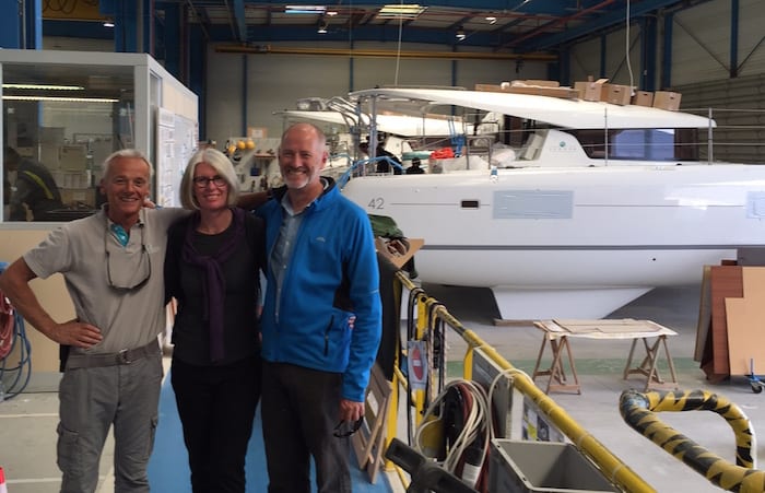 TMG Yachts visit to Lagoon 42 Production Line