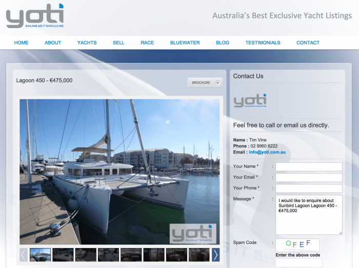 YOTI becomes the Hub of Multihull Sales