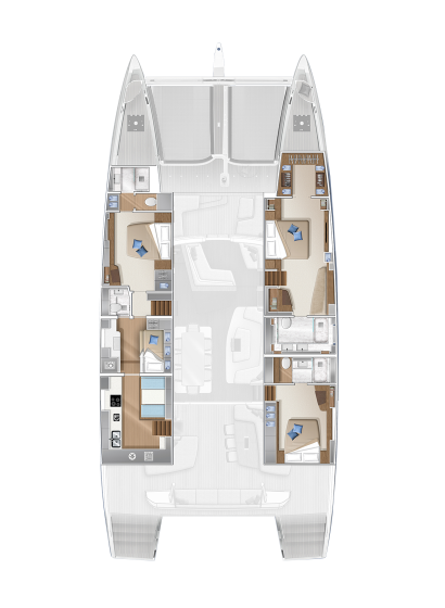 Lagoon SEVENTY 7 - 3 CABIN GALLY DOWN AFT Lagoon SEVENTY 7 - 3 CABIN GALLY DOWN AFT