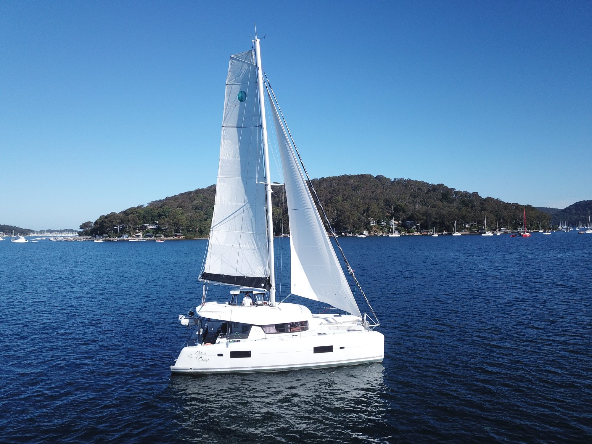 DJI_0198 Catamaran Sail Trim with Sam Newton