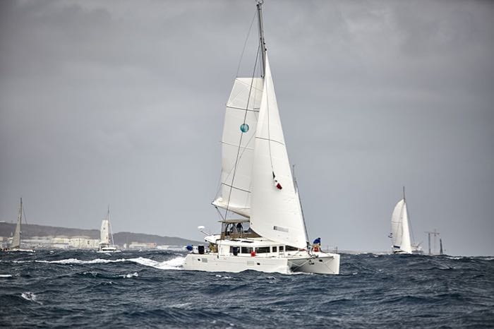 Starting gun for the 19 Lagoons taking part in ARC 2015!