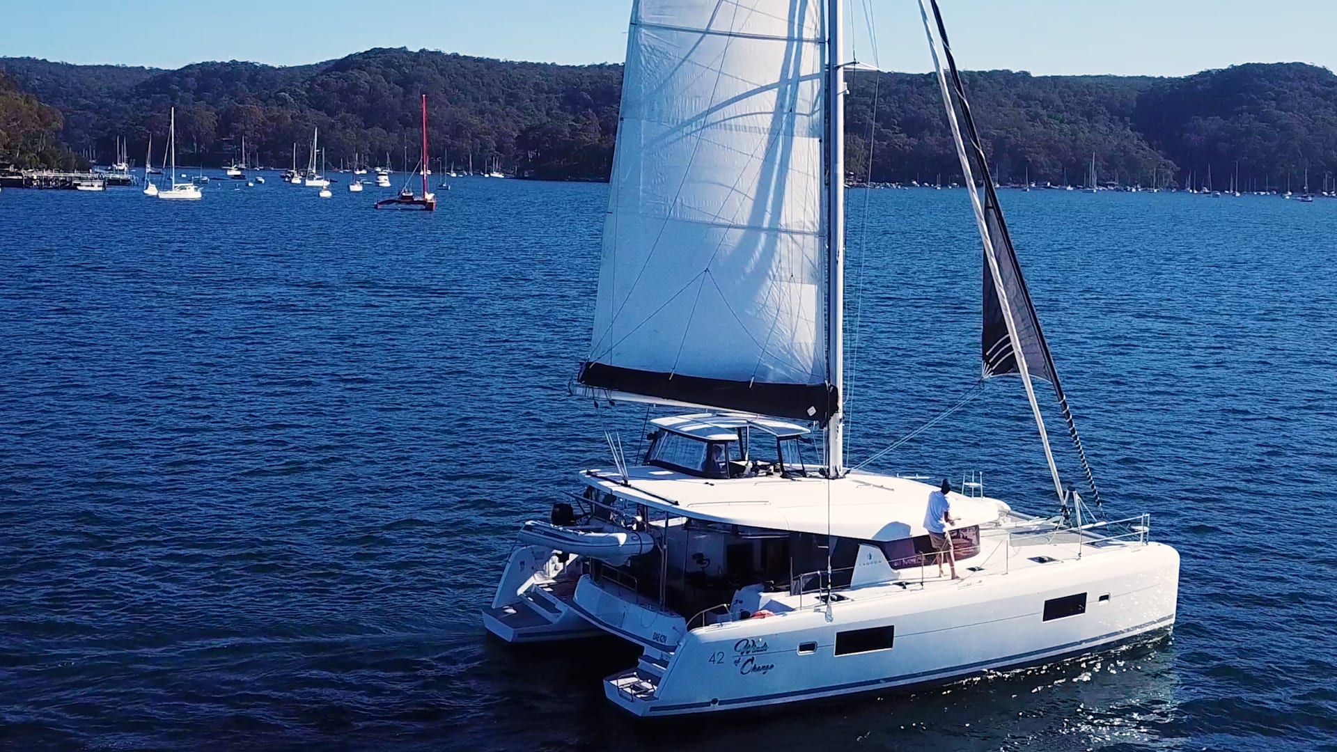 deploying-code-zero Catamaran Sail Trim with Sam Newton