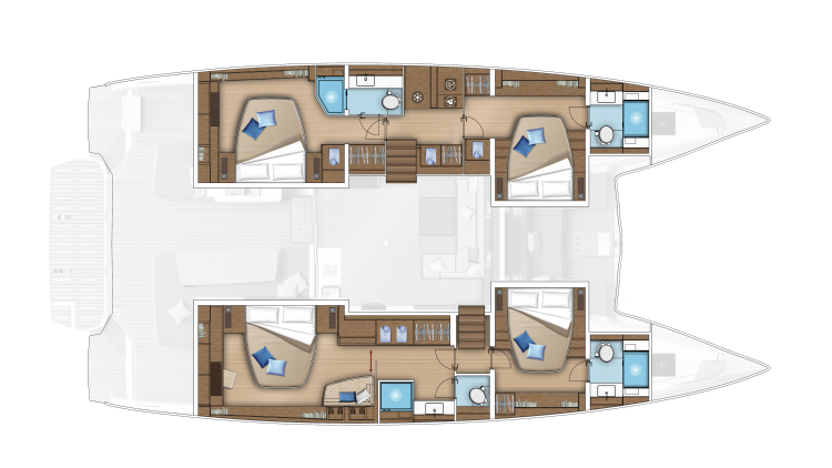 LAGOON 55 - 4 CABIN 4 HEAD LAGOON 55 - 4 CABIN 4 HEAD<br />