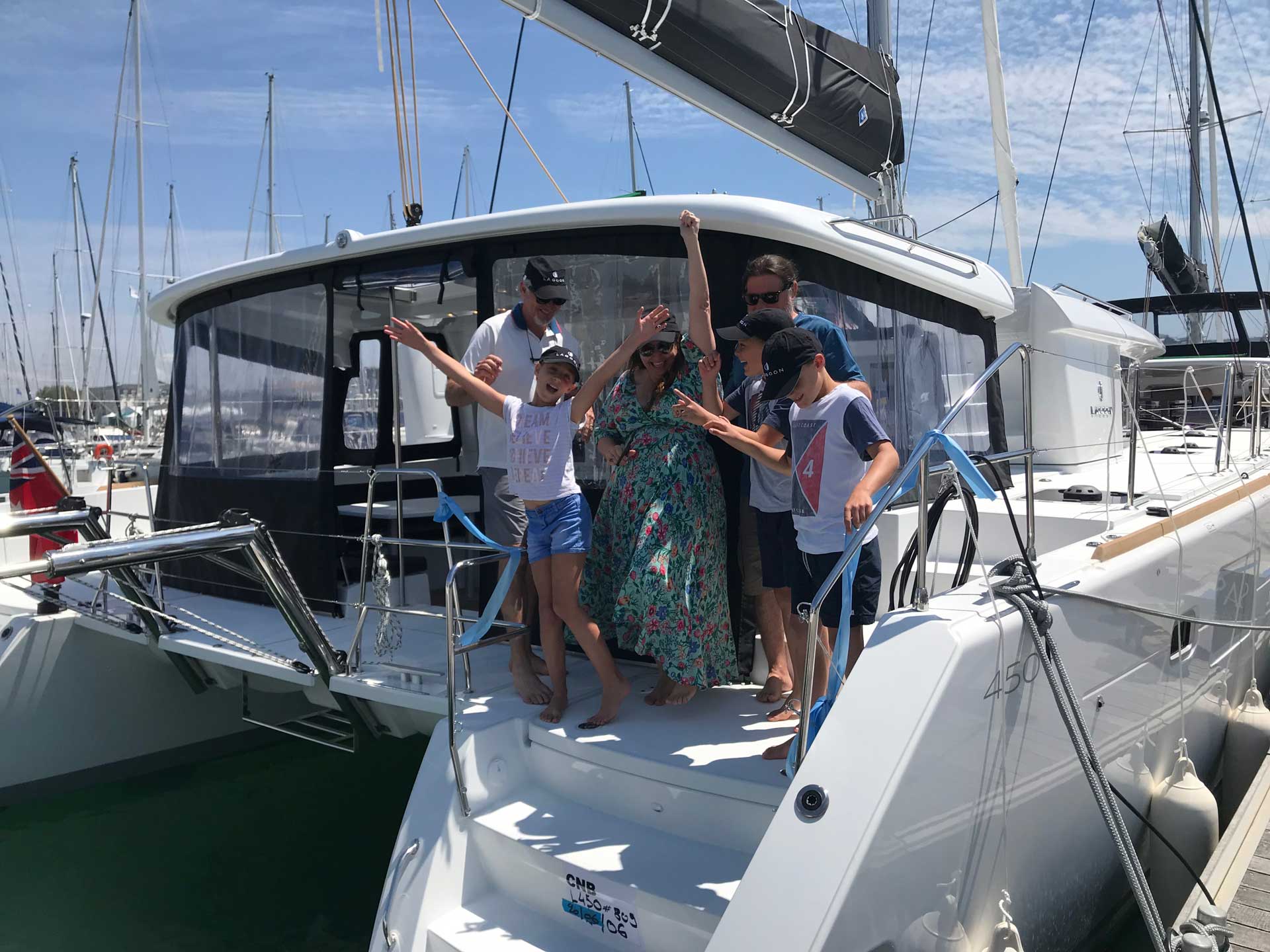 All aboard the kids!