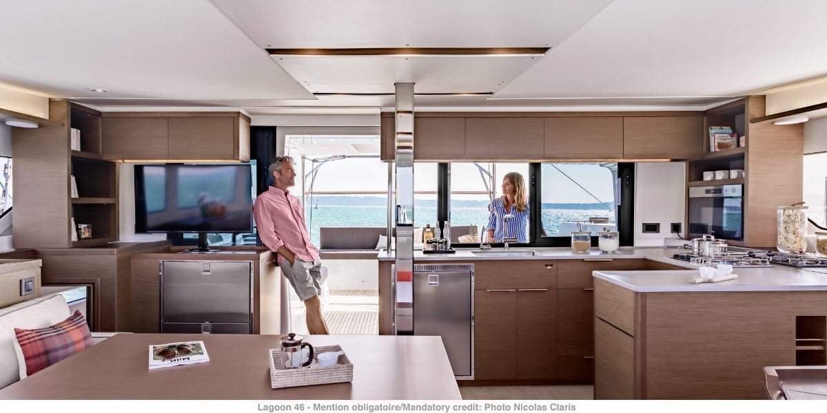 Lagoon-46-High-end-design-features Lagoon 46 Review by Phil Ross