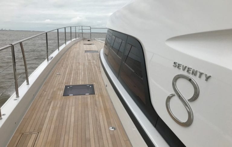 3 Lagoon SEVENTY 8's Grand Entrance - Best Power Catamaran 2017